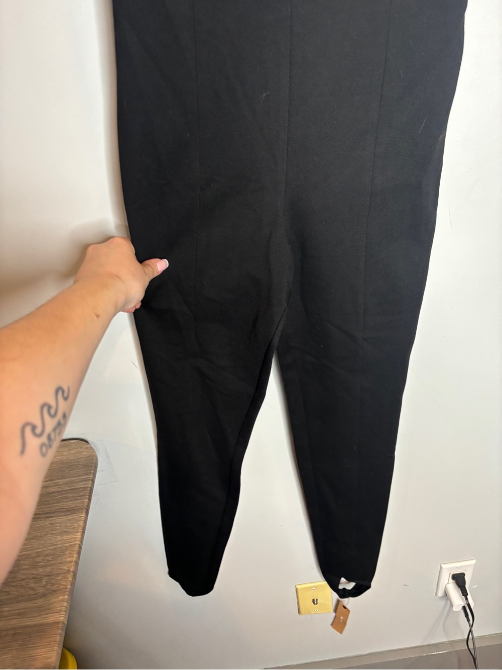 Reformation Ryder Knit Jumpsuit Size S Black NWT - Picture 4 of 10